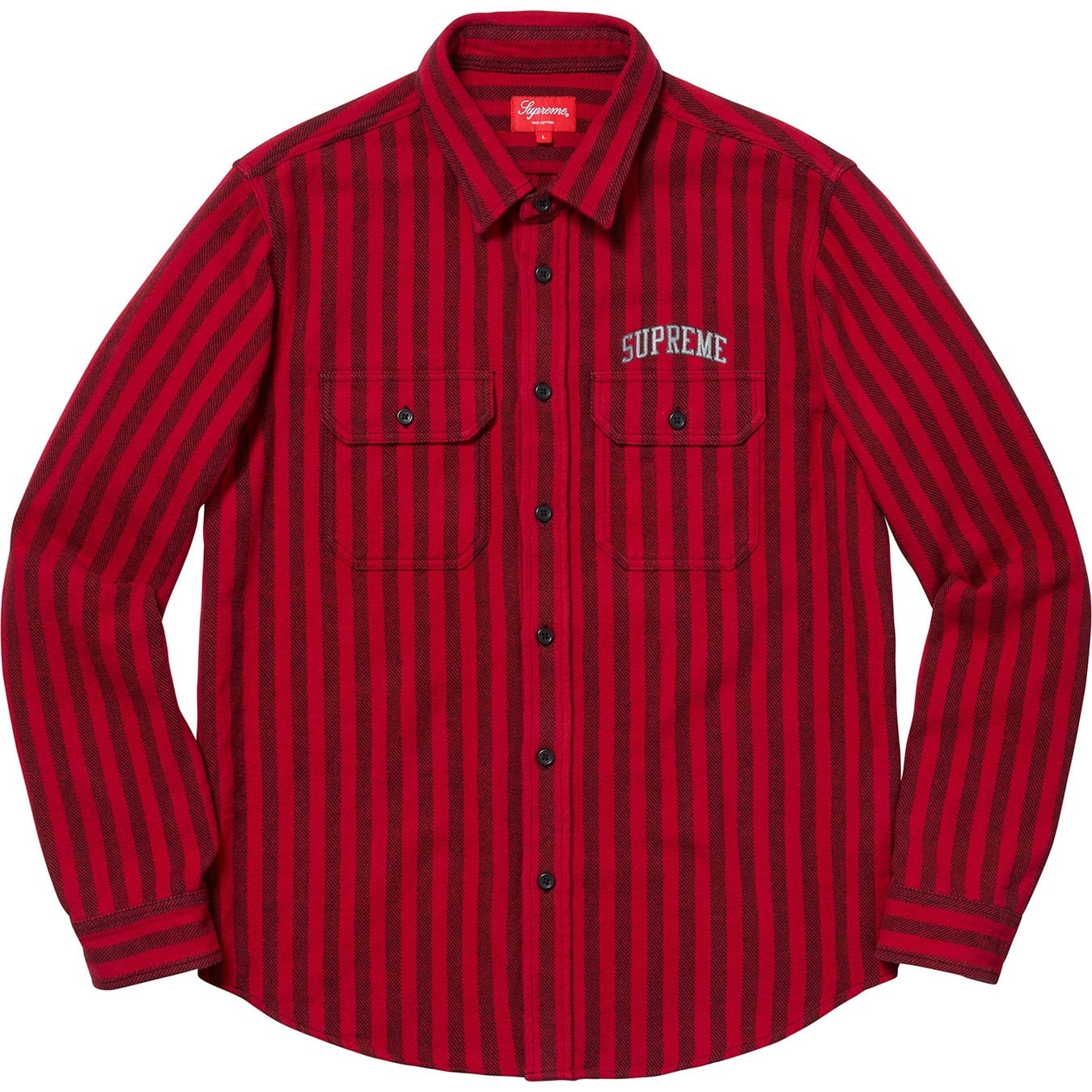 Stripe Heavyweight Flannel Shirt view 3